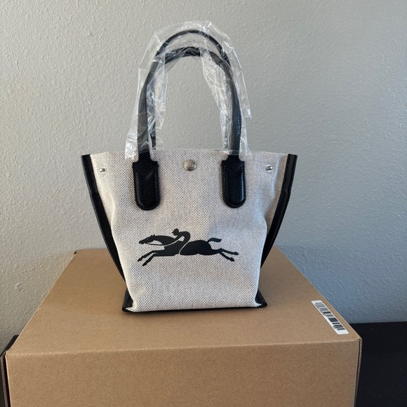 Longchamp Handbags - Longchamp Essential XS canvas tote Bag in ecru